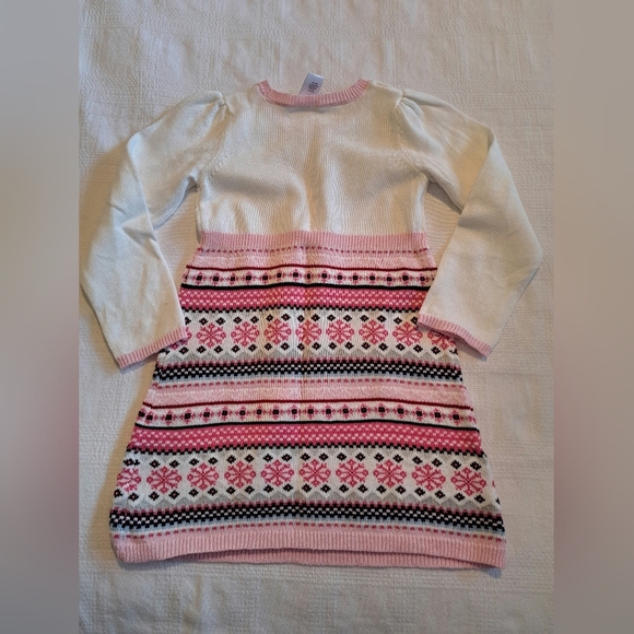 Gymboree Outlet girls size 5T sweater dress, snowflake designs, New - Picture 3 of 5